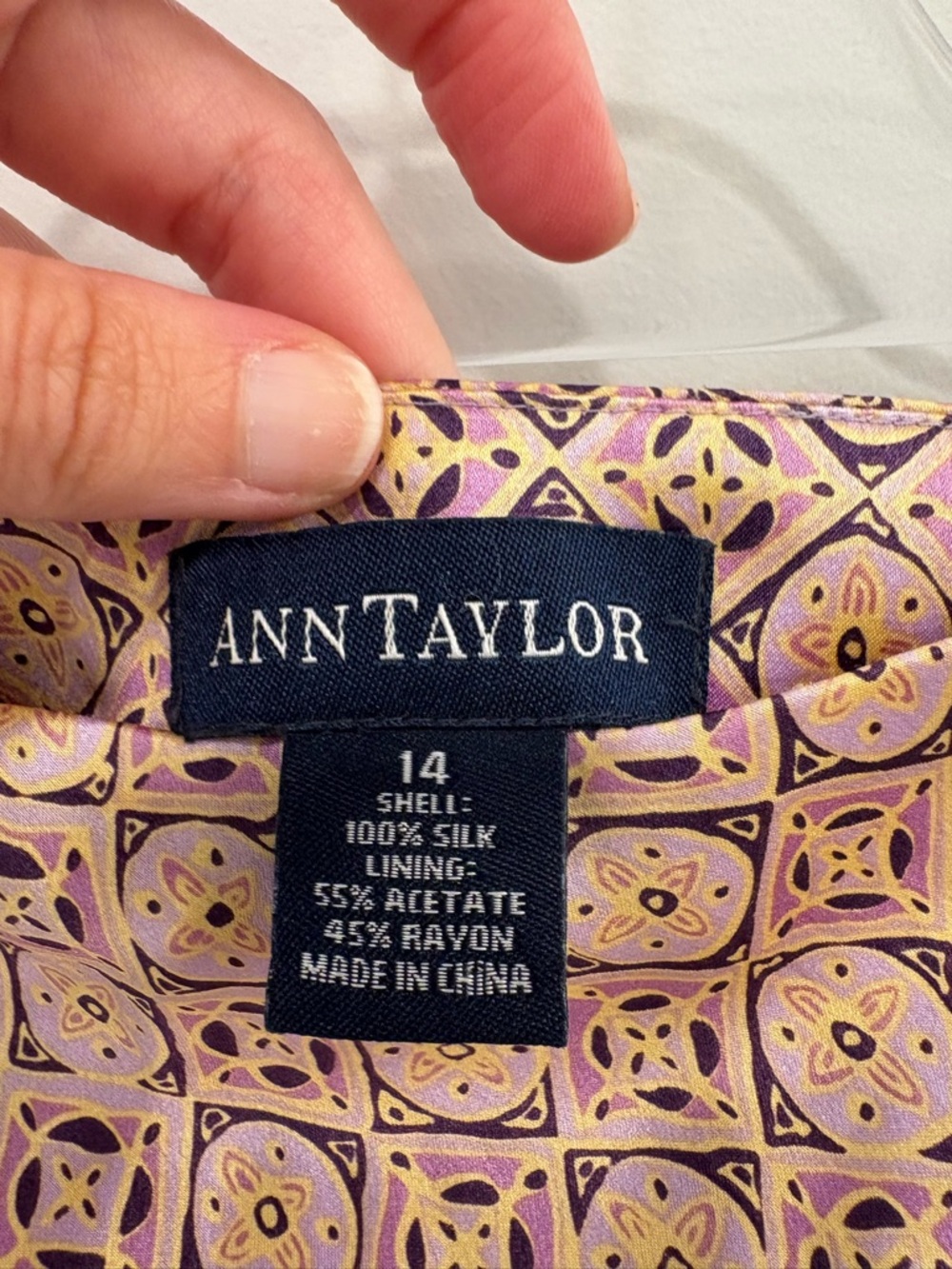 Vintage Y2K Silk Ann Taylor Purple Maxi Skirt - Picture 2 of 11